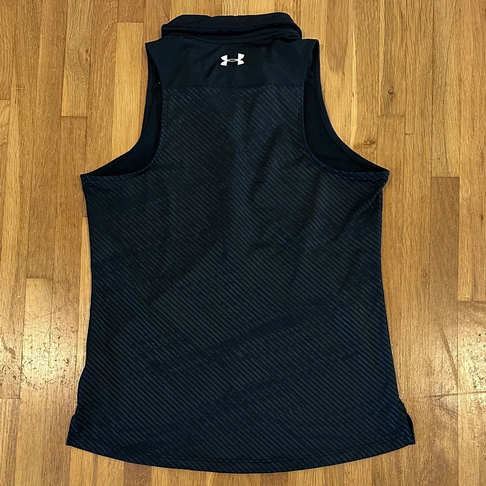 *last chance* Under Armour | Women’s Sleeveless Black Polo Top - Picture 14 of 16